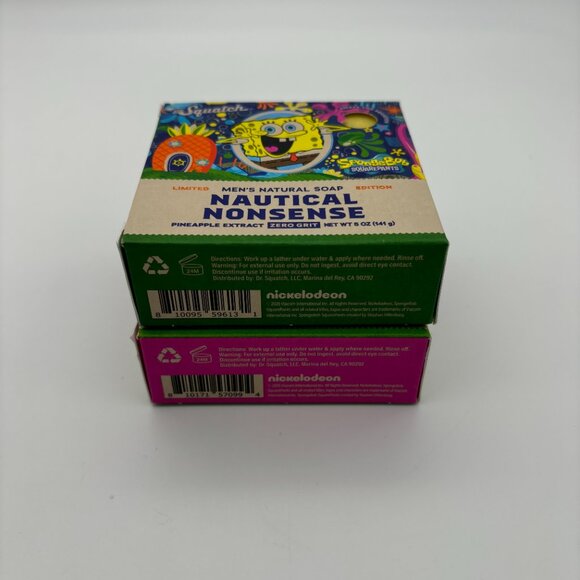 Dr. Squatch Mens Limited Edition SPONGEBOB SQUAREPANTS PATRICK Natural Soap Bars - Picture 3 of 3